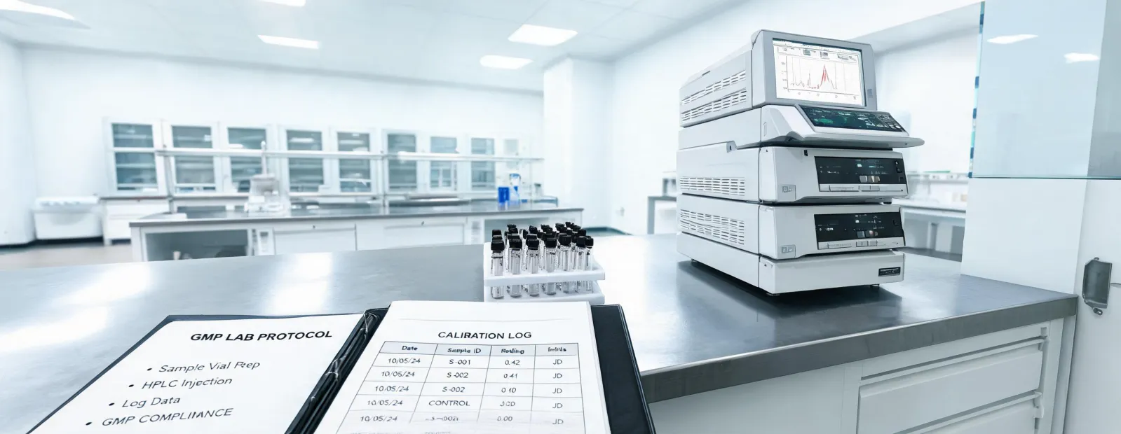 Documented analytical laboratory bench